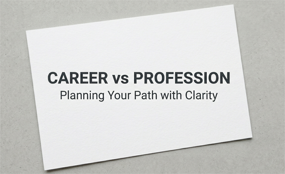 Career vs Profession: Planning Your Path with Clarity